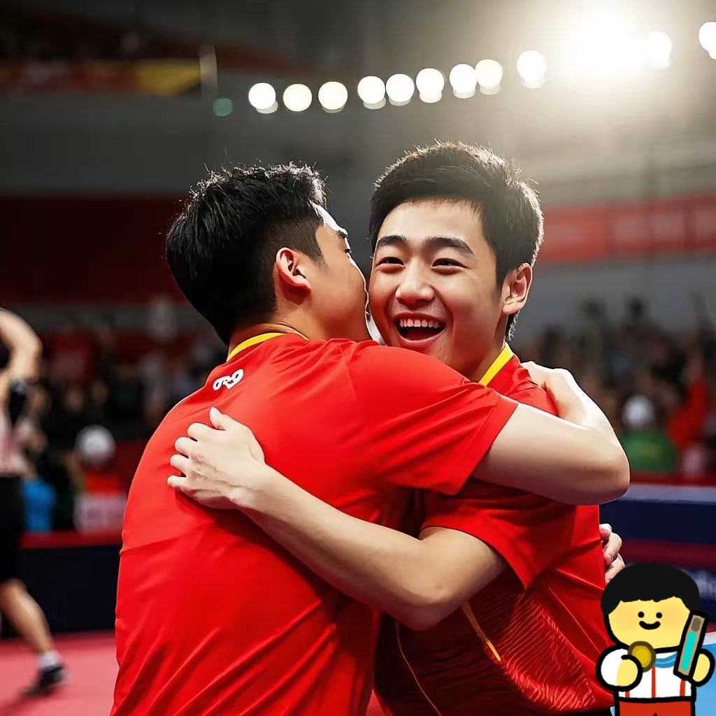 韩国乒乓球队碾压英国乒乓球队，许昕送出助攻